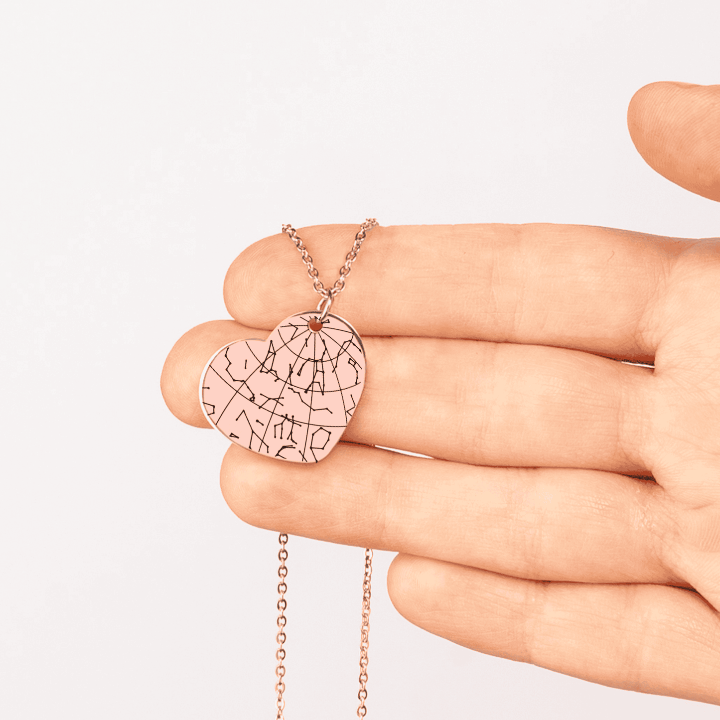 Star Map Heart Necklace