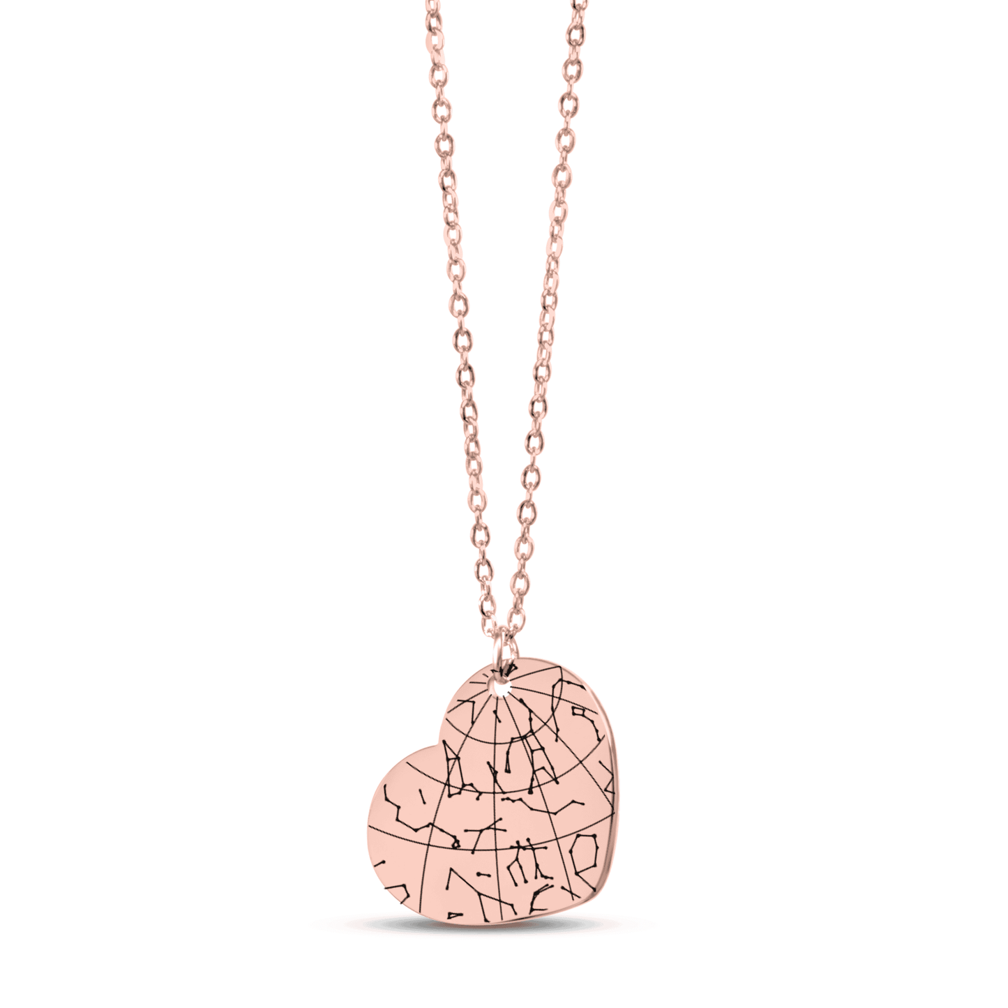 Star Map Heart Necklace