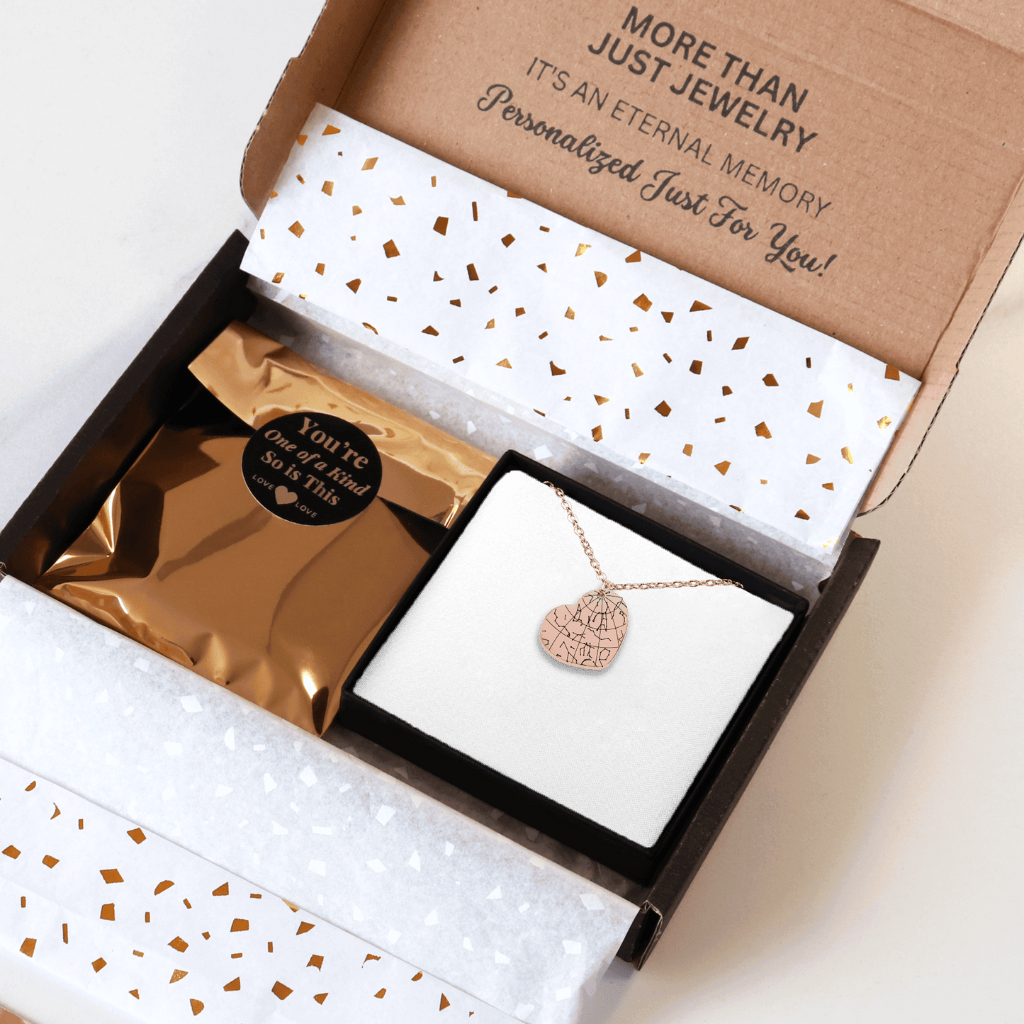 Star Map Heart Necklace