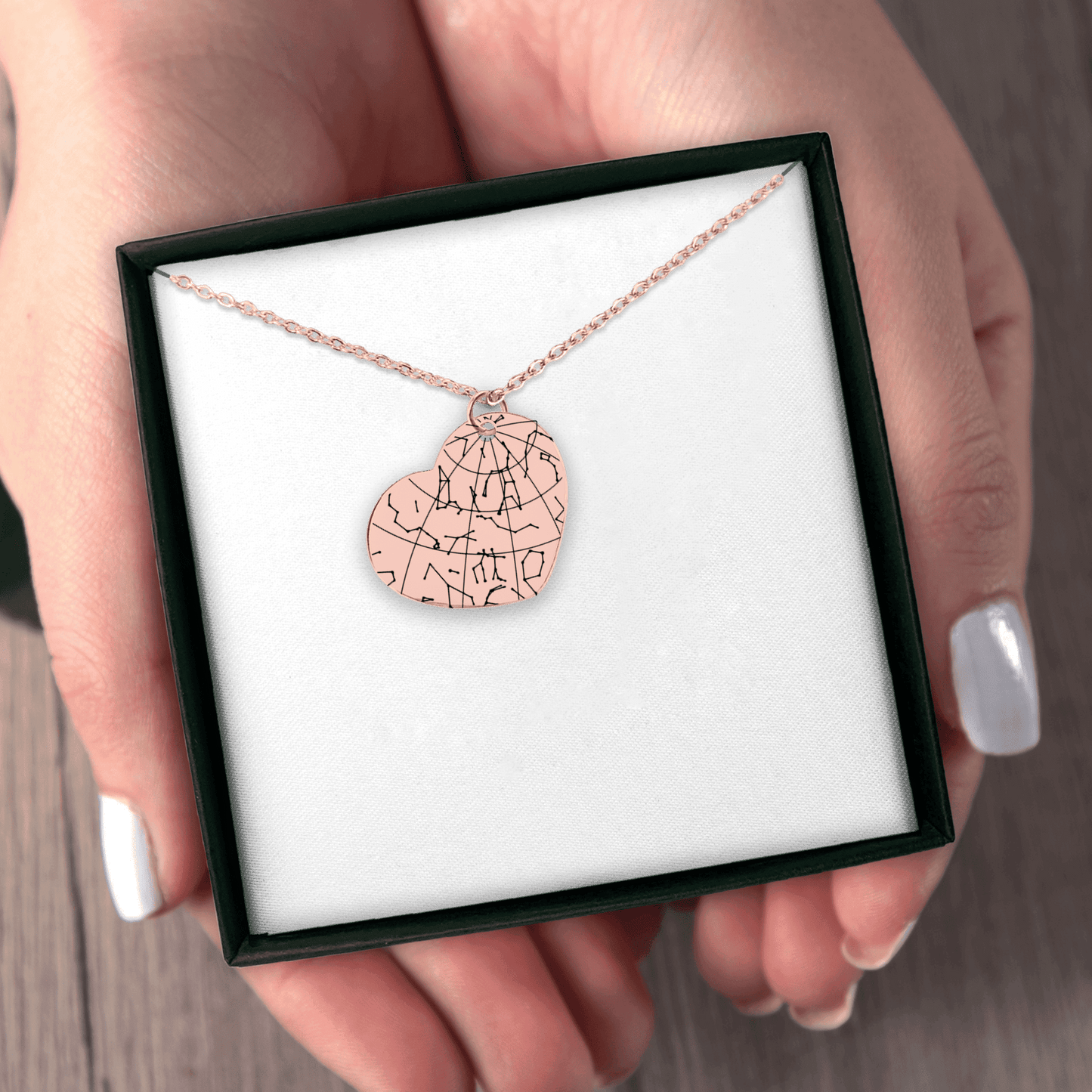 Star Map Heart Necklace