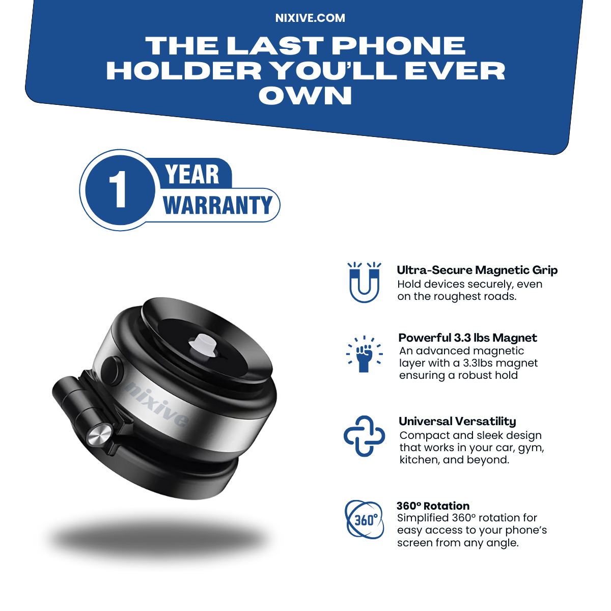 Iron Grip Phone Mount