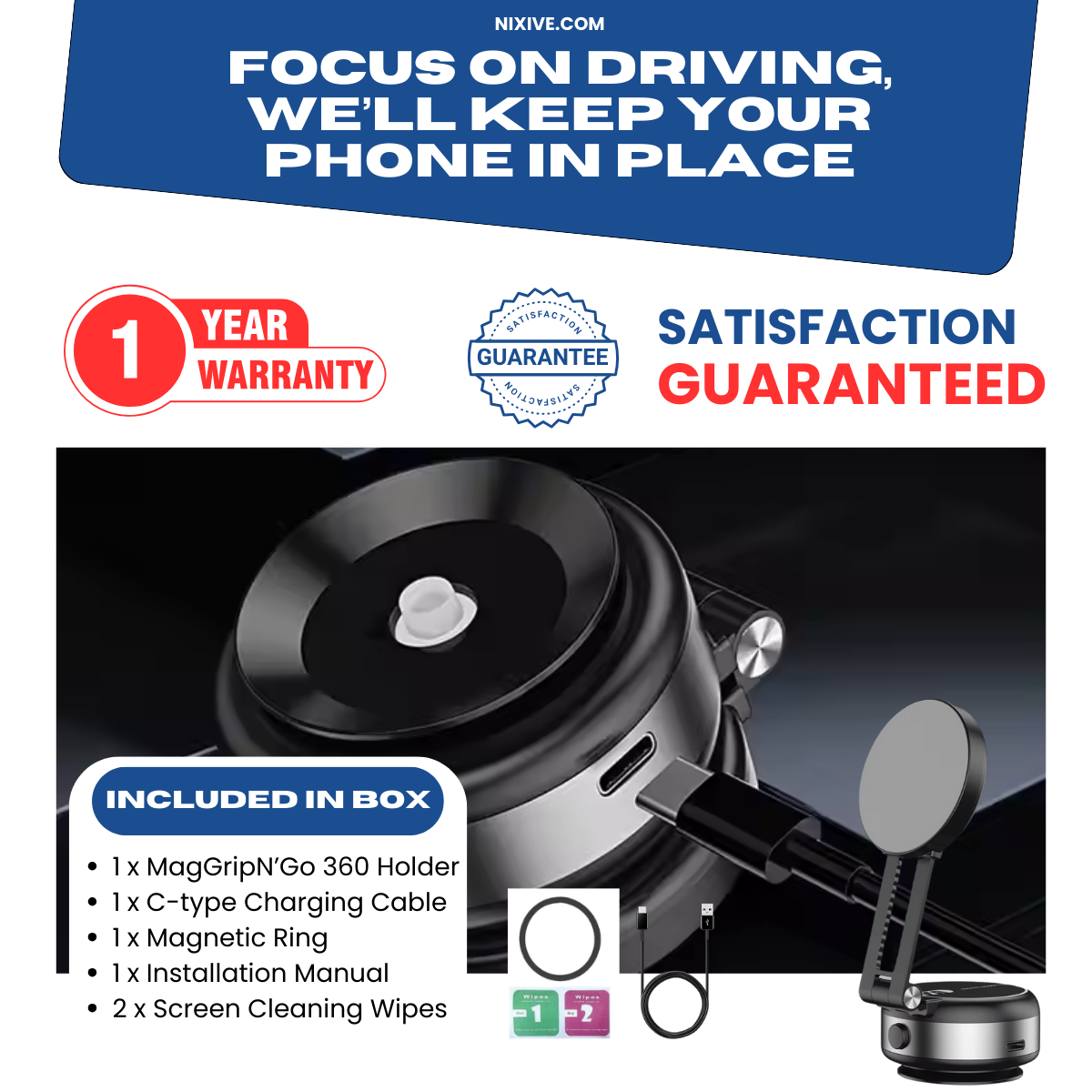 Iron Grip Phone Mount